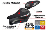 Funda de asiento Kawasaki Z900 2025 Tappezzeria Italia TPZ Plata Negro
