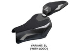Funda de asiento Kawasaki Z900 2025 Tappezzeria Italia TPZ Plata Negro