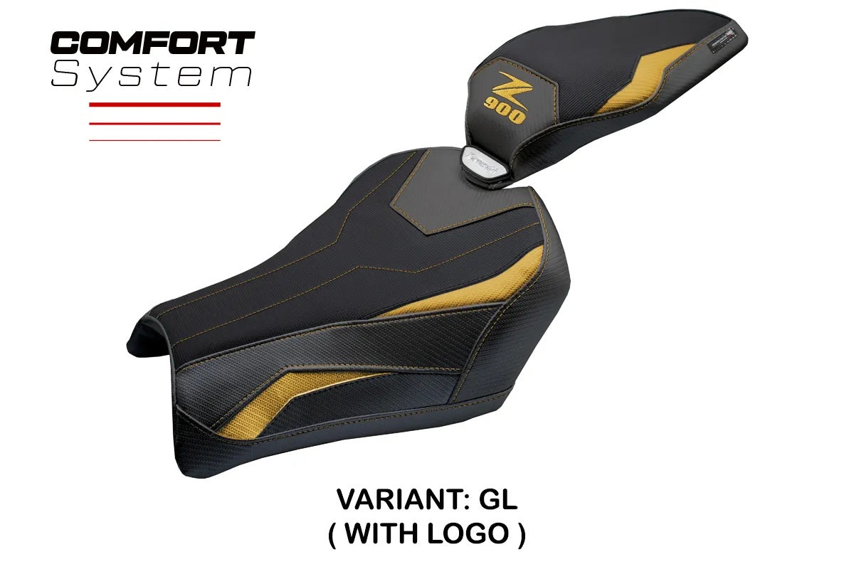 Kawasaki Z900 2025-2026 Seat Cover TPZ Italia Comfort Gold Black