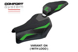 Funda de asiento Kawasaki Z900 2025 Tappezzeria Italia TPZ Comfort Verde Negro