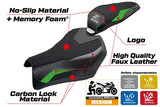 Funda de asiento Kawasaki Z900 2025 Tappezzeria Italia TPZ Comfort Verde Gris Negro