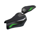 Funda de asiento Kawasaki Z900 2025 Tappezzeria Italia TPZ Comfort Verde Plata Negro