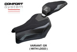 Funda de asiento Kawasaki Z900 2025 Tappezzeria Italia TPZ Comfort Gris Negro