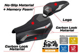 Funda de asiento Kawasaki Z900 2025 Tappezzeria Italia TPZ Comfort Plata Negro