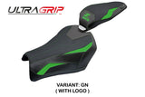 Funda de asiento Kawasaki Z900 2025 Tappezzeria Italia TPZ Ultragrip Verde Negro