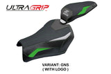 Funda de asiento Kawasaki Z900 2025 Tappezzeria Italia TPZ Ultragrip Verde Plata Negro