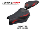 Funda de asiento Kawasaki Z900 2025 Tappezzeria Italia TPZ Ultragrip Rojo Negro