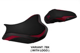Funda de asiento Kawasaki Z900 2017-2024 Tappezzeria Italia TPZ en negro burdeos