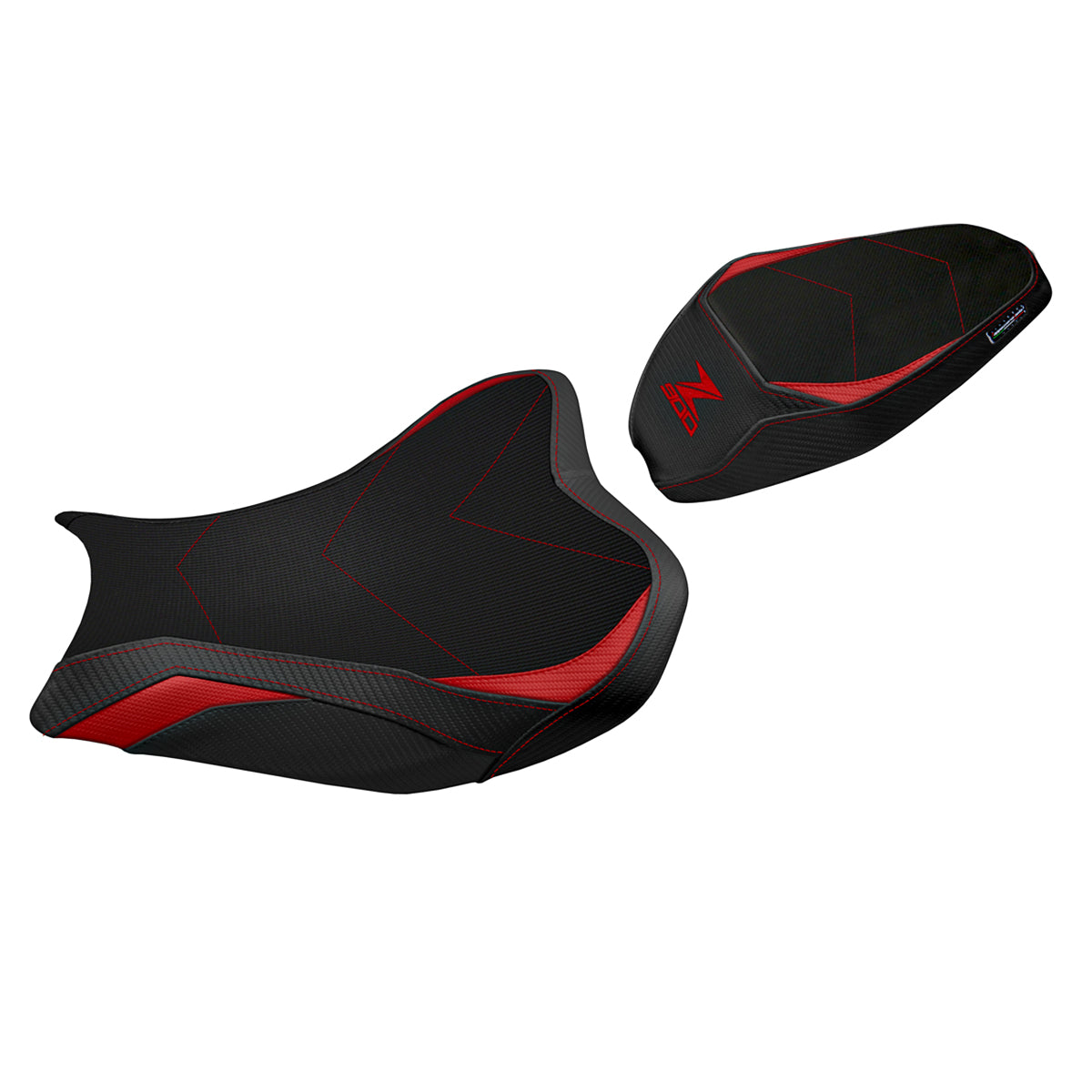 Kawasaki Z900 2017-2024 Seat Cover Tappezzeria Italia TPZ Comfort in Red Black