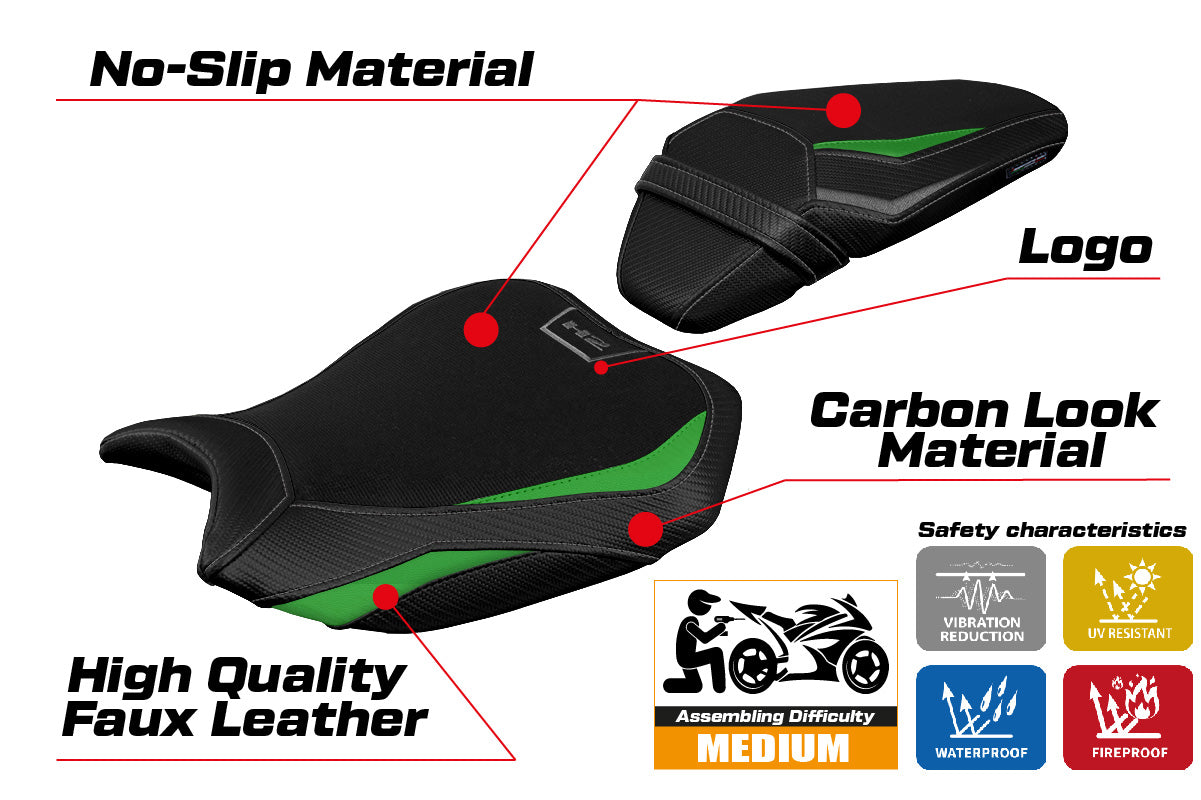 Kawasaki ZH2 Z H2 2020-2025 Seat Cover Tappezzeria Italia TPZ