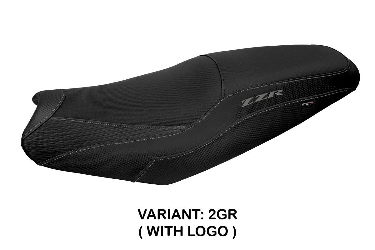Kawasaki ZX14R ZZR 1400 2006-2023 Seat Cover Tappezzeria Italia TPZ Grey Black