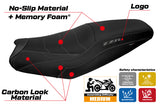 Kawasaki ZX14R ZZR 1400 2006-2023 Seat Cover Tappezzeria Italia TPZ Comfort Grey Black