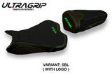 Funda de asiento Kawasaki Ninja ZX10R 2008-2010 Tappezzeria Italia TPZ Ultragrip en negro