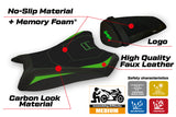 Funda de asiento Kawasaki Ninja ZX10R 2011-2015 Tappezzeria Italia TPZ Comfort en verde