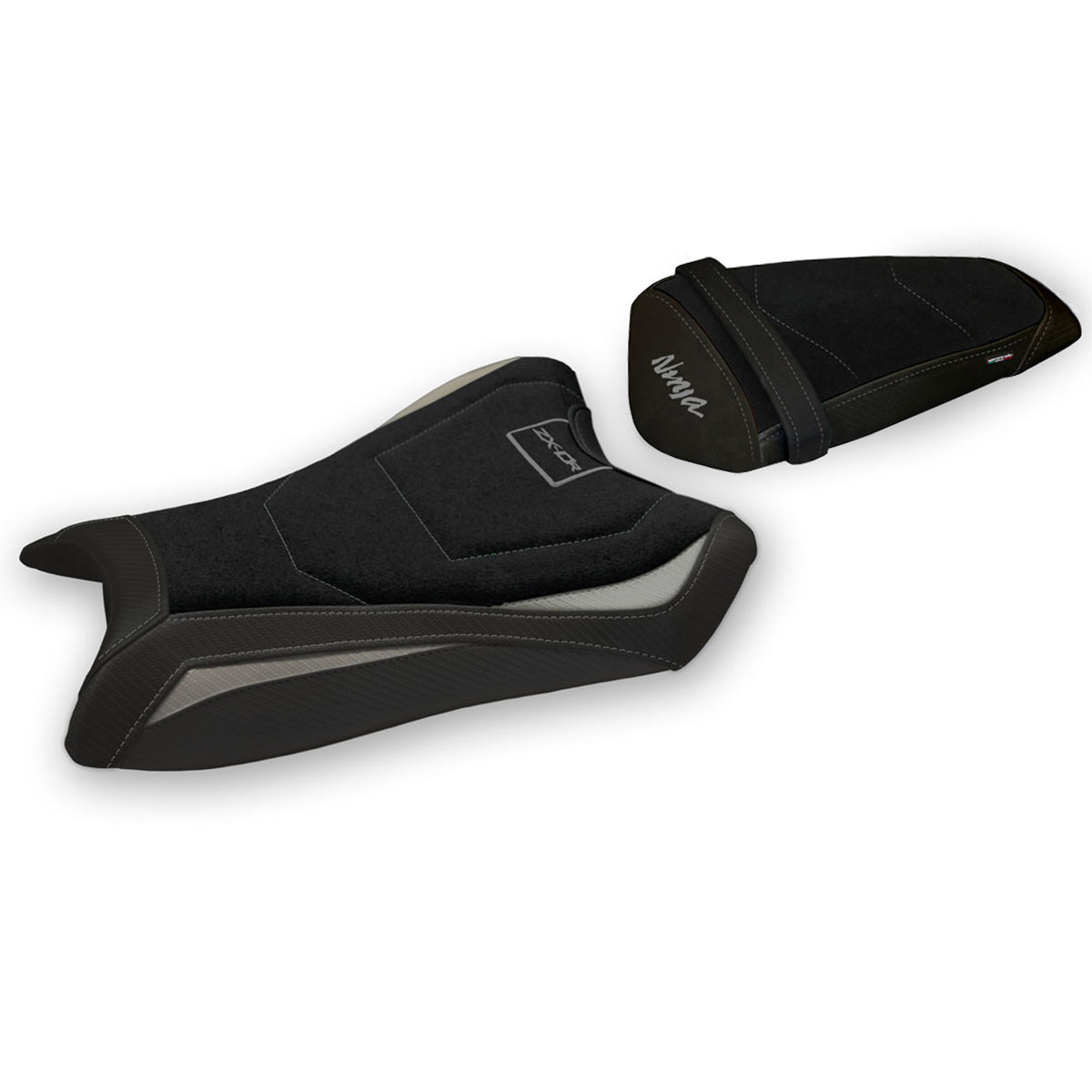 Funda de asiento Kawasaki Ninja ZX10R 2011-2015 Tappezzeria Italia TPZ Ultragrip en gris