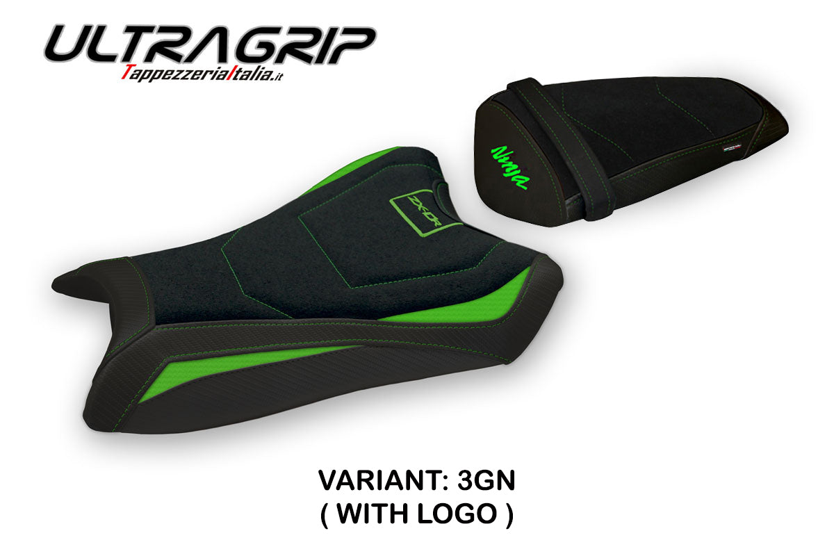 Kawasaki Ninja ZX10R 2011-2015 Seat Cover Tappezzeria Italia TPZ Ultragrip in Green