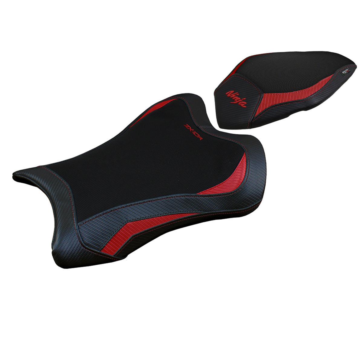 Kawasaki Ninja ZX10R 2021-2025 Seat Cover Tappezzeria Italia TPZ in Red and Black