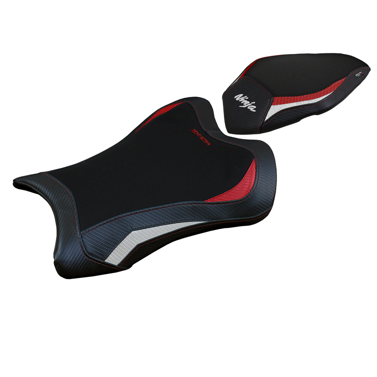 Kawasaki Ninja ZX10R 2021-2025 Seat Cover Tappezzeria Italia TPZ Red in White and Black