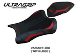 Kawasaki Ninja ZX10R 2021-2025 Seat Cover Tappezzeria Italia TPZ Ultragrip in Red and Black