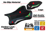 Kawasaki Ninja ZX10R 2021-2025 Seat Cover Tappezzeria Italia TPZ Ultragrip in Green and White