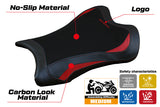 Funda de asiento Kawasaki Ninja ZX10RR 2021-2025 Tappezzeria Italia TPZ en rojo y negro