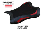 Funda de asiento Kawasaki Ninja ZX10RR 2021-2025 Tappezzeria Italia TPZ Comfort en rojo