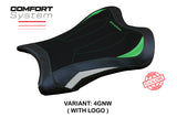 Kawasaki Ninja ZX10RR 2021-2025 Seat Cover Tappezzeria Italia TPZ Comfort in Green and White