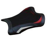 Funda de asiento Kawasaki Ninja ZX10RR 2021-2025 Tappezzeria Italia TPZ Comfort Rojo en Blanco