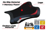 Funda de asiento Kawasaki Ninja ZX10RR 2021-2025 Tappezzeria Italia TPZ Comfort Rojo en Blanco