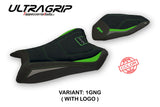 Kawasaki Ninja ZX10R 2016-2020 Seat Cover Tappezzeria Italia TPZ Ultragrip in Green and Grey