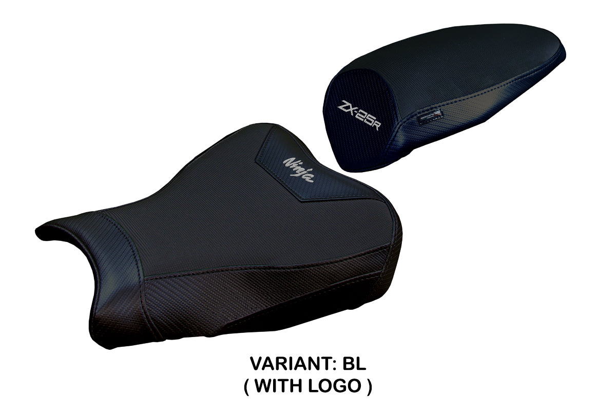 Funda de asiento Kawasaki ZX25R 2020-2025 Tappezzeria Italia TPZ en negro