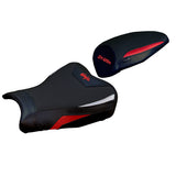 Funda de asiento Kawasaki ZX25R 2020-2025 Tappezzeria Italia TPZ en rojo, plata y negro