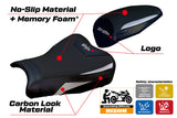 Funda de asiento Kawasaki ZX25R 2020-2025 Tappezzeria Italia TPZ Comfort en color plata