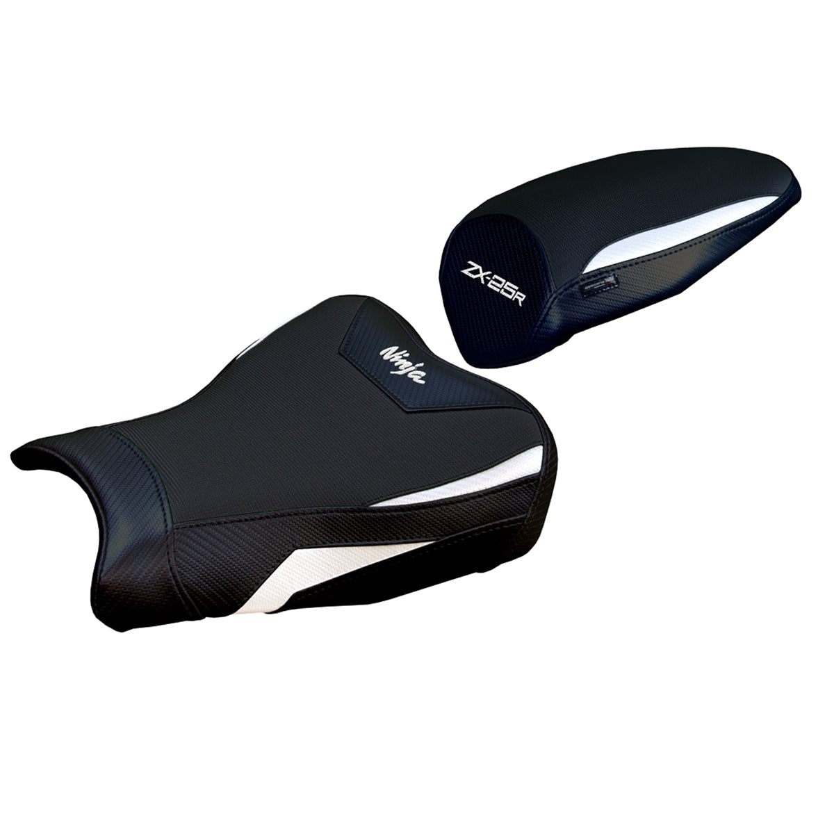 Funda de asiento Kawasaki ZX25R 2020-2025 Tappezzeria Italia TPZ Comfort en blanco