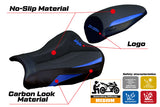 Funda de asiento Kawasaki ZX25R 2020-2025 Tappezzeria Italia TPZ Ultragrip en azul