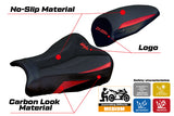 Funda de asiento Kawasaki ZX25R 2020-2025 Tappezzeria Italia TPZ Ultragrip en rojo