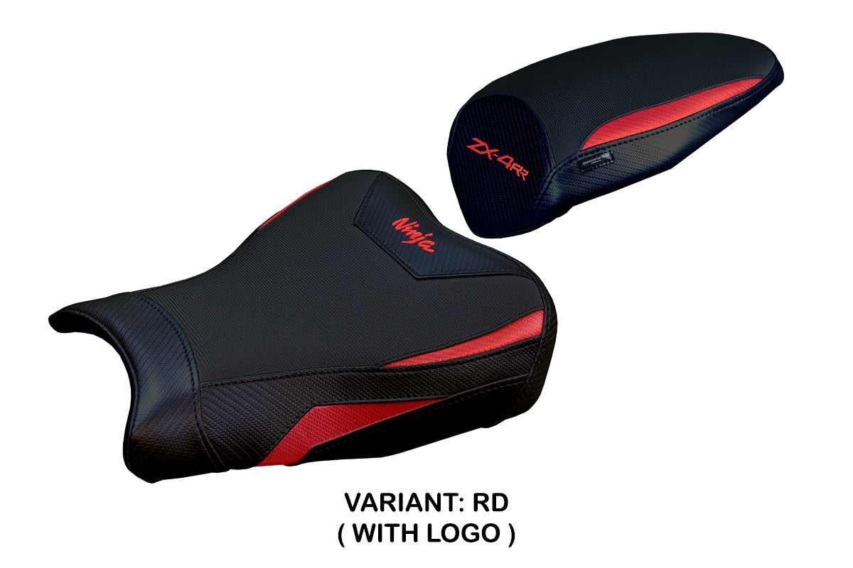 Funda de asiento Kawasaki ZX4RR 2023-2025 Tappezzeria Italia TPZ en rojo y negro