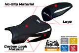 Funda de asiento Kawasaki ZX4RR 2023-2025 Tappezzeria Italia TPZ en blanco y negro