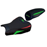Funda de asiento Kawasaki ZX4RR 2023-2025 Tappezzeria Italia TPZ Comfort en verde, rojo y negro