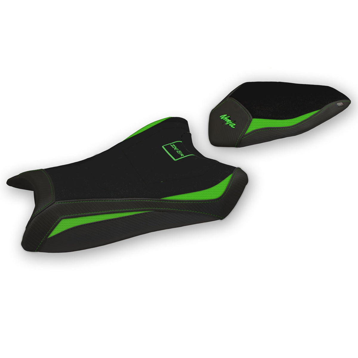 Kawasaki Ninja ZX6R 2019-2025 Seat Cover Tappezzeria Italia TPZ in Green Black