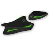 Kawasaki Ninja ZX6R 2019-2025 Seat Cover Tappezzeria Italia TPZ in Green Black