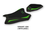 Kawasaki Ninja ZX6R 2019-2025 Seat Cover Tappezzeria Italia TPZ in Green Black