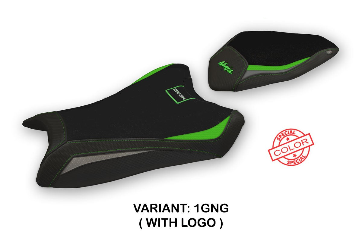 Kawasaki Ninja ZX6R 2019-2026 Seat Cover TPZ Italia Green Grey