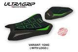 Kawasaki Ninja ZX6R 2019-2026 Seat Cover TPZ Italia Ultragrip Green Grey