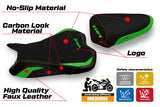 Kawasaki Ninja ZX6R 2013-2018 Seat Cover Tappezzeria Italia TPZ Green in Black
