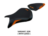 Kawasaki Ninja ZX6R 2005 2006 Seat Cover Tappezzeria Italia TPZ in Orange and Black