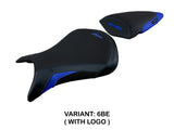 Kawasaki Ninja ZX6R 2005 2006 Seat Cover Tappezzeria Italia TPZ in Blue and Black