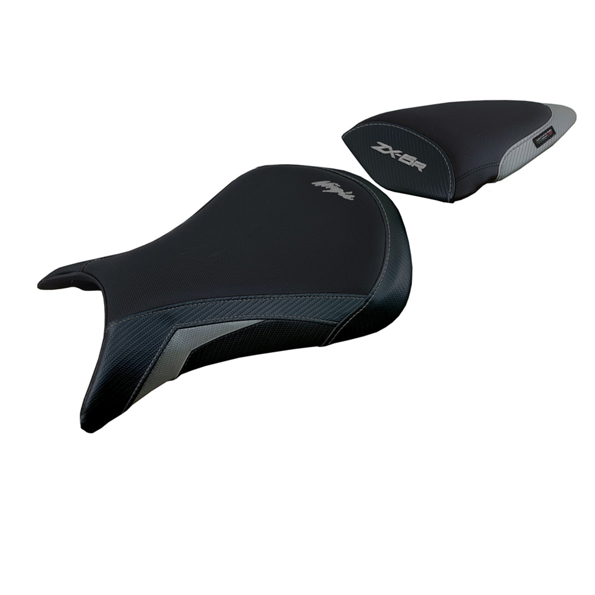 Kawasaki Ninja ZX6R 2005 2006 Seat Cover Tappezzeria Italia TPZ Comfort in Grey and Black