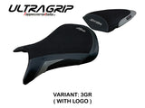 Kawasaki Ninja ZX6R 2005 2006 Seat Cover Tappezzeria Italia TPZ Ultragrip in Grey and Black