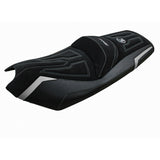 Kymco AK 550 2017-2024 Seat Cover Tappezzeria Italia TPZ in Silver and Black